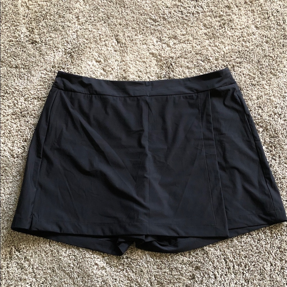 Spanx Black Women’s Athletic Sunshine Skort Shorts Skirt size XL like new